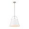 Z-Lite Z-Studio 1 Light Pendant, Matte White 726P18-MW+BN - alternate 1